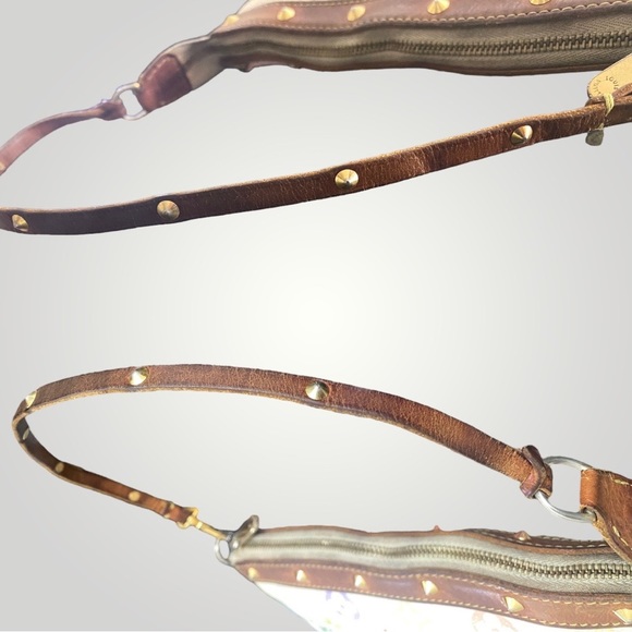 SOLD 📣 Vintage Louis Vuitton White Muliticolor Pochette Shoulder Bag - Picture 10 of 13